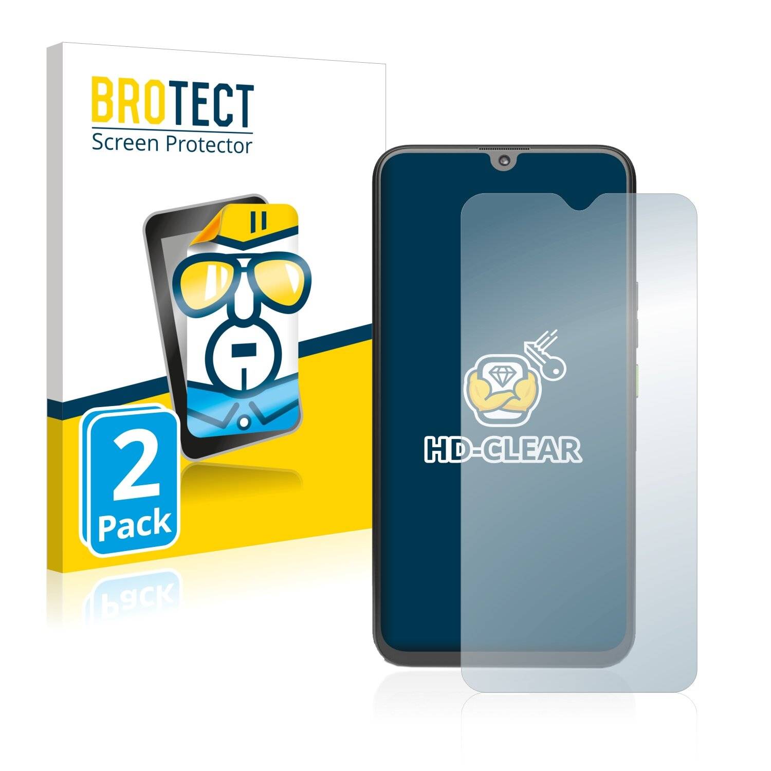 2x BROTECT HD-Clear Displayschutzfolie für 4G Systems