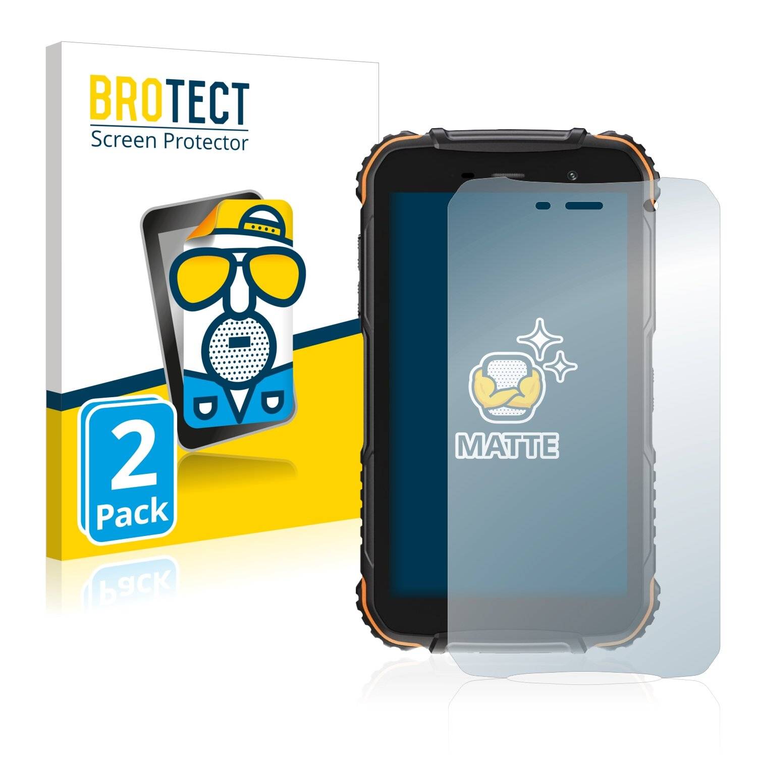2x BROTECT Matte Displayschutzfolie für Doogee S35T - Entspiegelt,