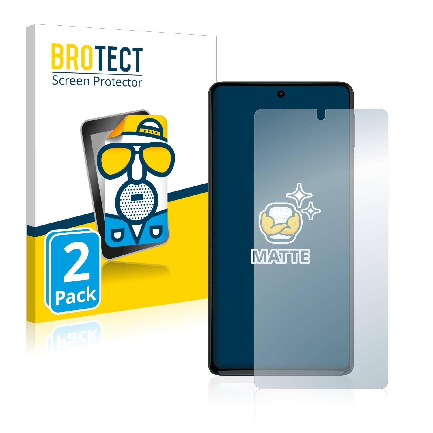 2x BROTECT Matte Displayschutzfolie für Motorola Edge 30 Pro - Entspiegelt,