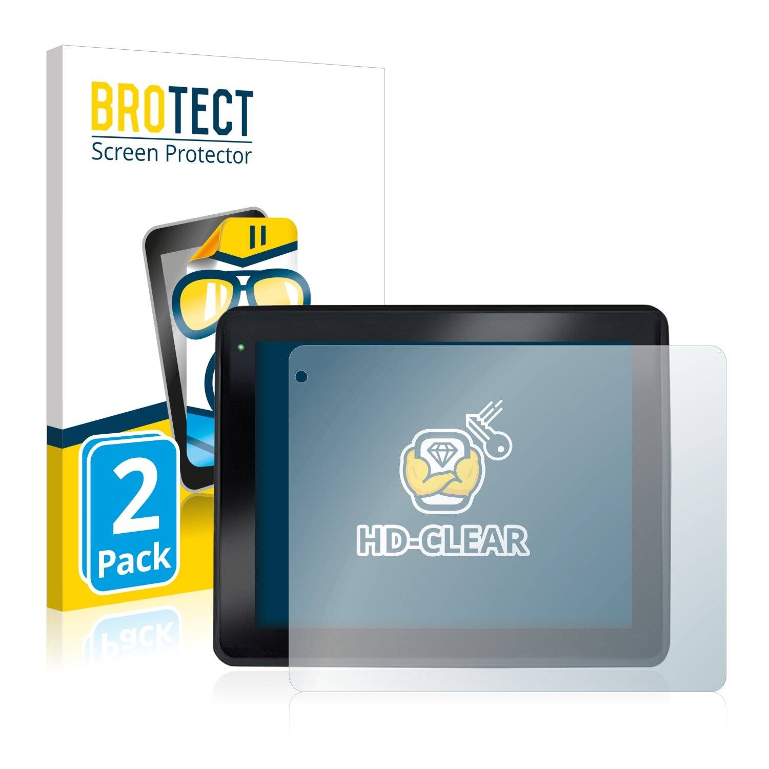 2x BROTECT HD-Clear Displayschutzfolie für Faytech