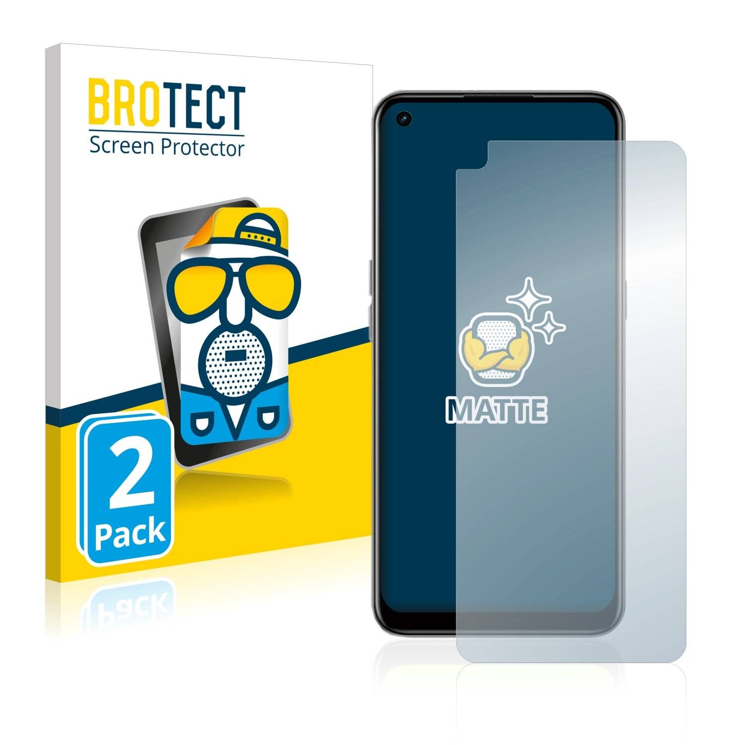 2x BROTECT Matte Displayschutzfolie für Oppo A11s - Entspiegelt,