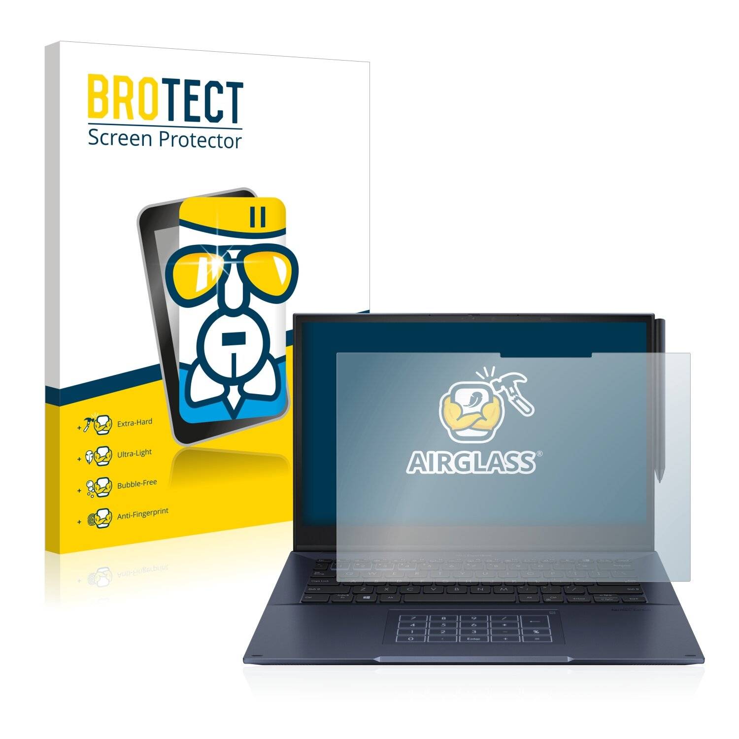 BROTECT AirGlass Schutzglas Folie für Asus ExpertBook B7