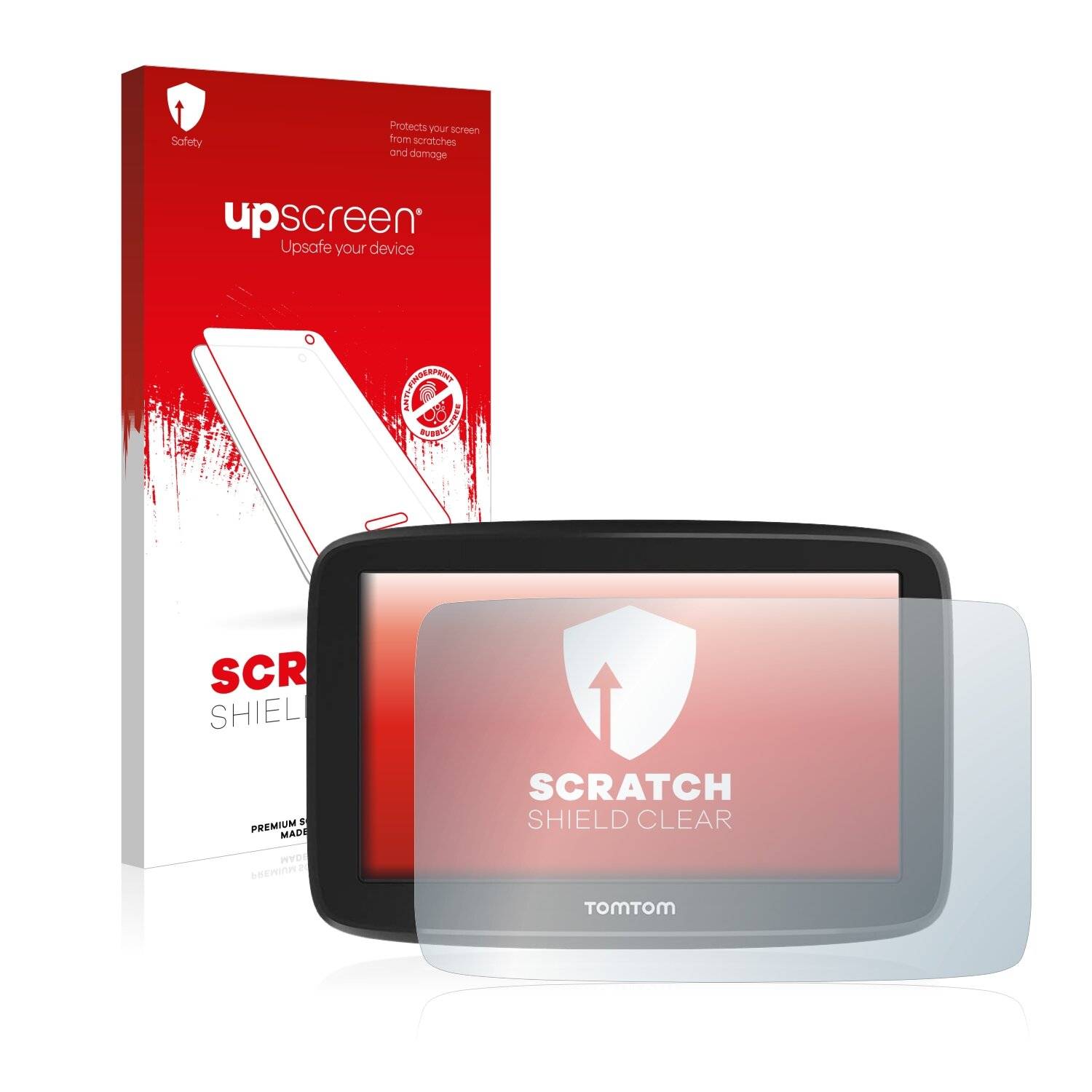 upscreen Scratch Shield Clear Premium Displayschutzfolie für TomTom GO Classic