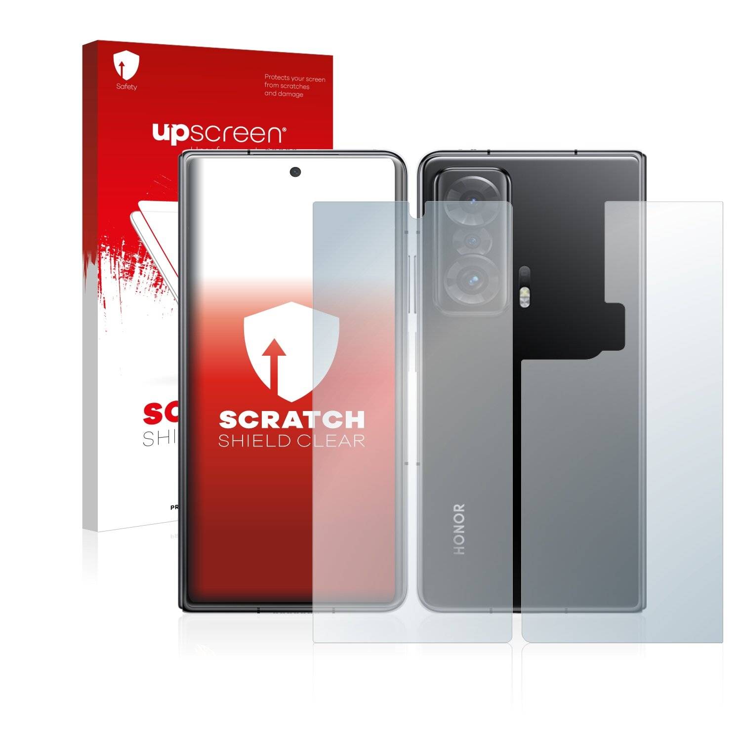 upscreen Scratch Shield Clear Premium Displayschutzfolie für Honor Magic V (Vorder +