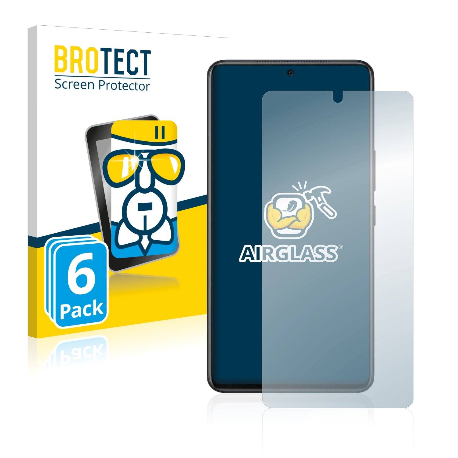 6x BROTECT AirGlass Schutzglas Folie für Vivo iQOO Neo 5