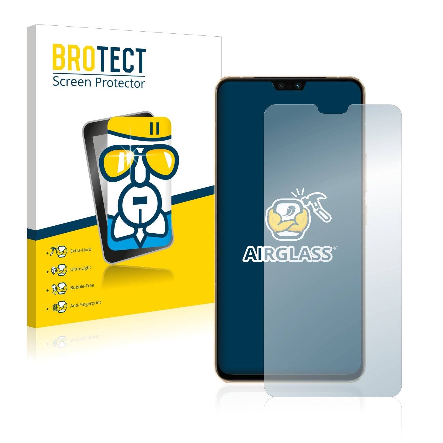 BROTECT AirGlass Schutzglas Folie für Vivo