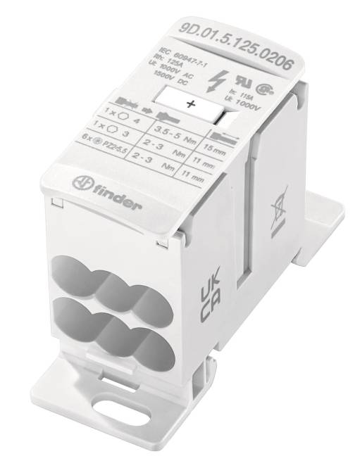 Finder Schienenanschlussblock 125 A 9D.01.5.125.0206 Industriematerial Schaltschränke