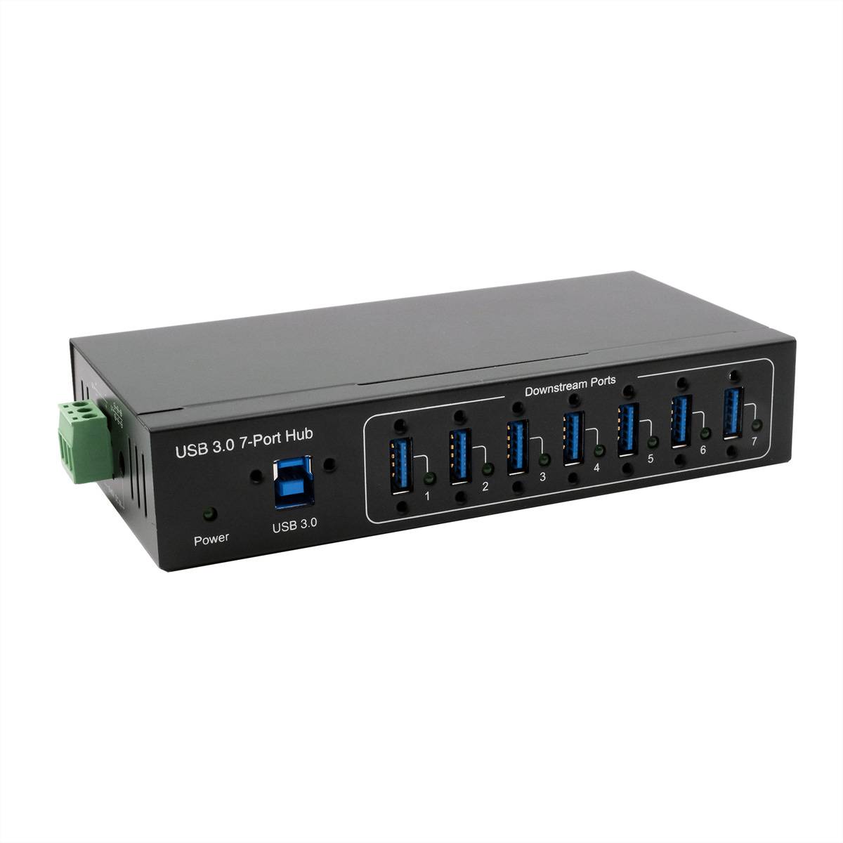 EXSYS EX-11227HMVS 7 Port USB 3.2 Gen 1 Metall HUB VIA VL811+ Chipset Hubs USB Hub