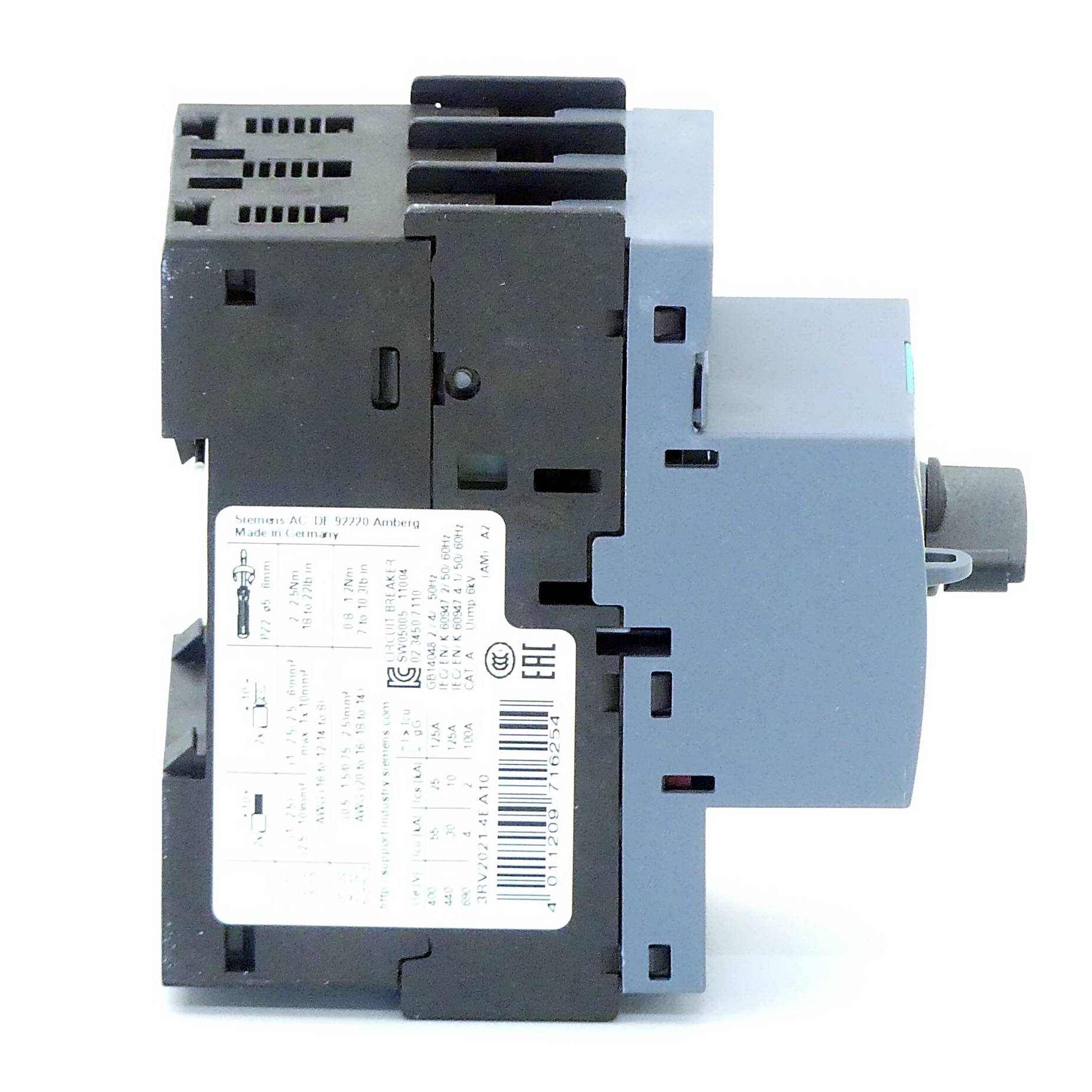 Siemens Leistungsschalter 3RV2021-4EA10 (3RV2021-4EA10)