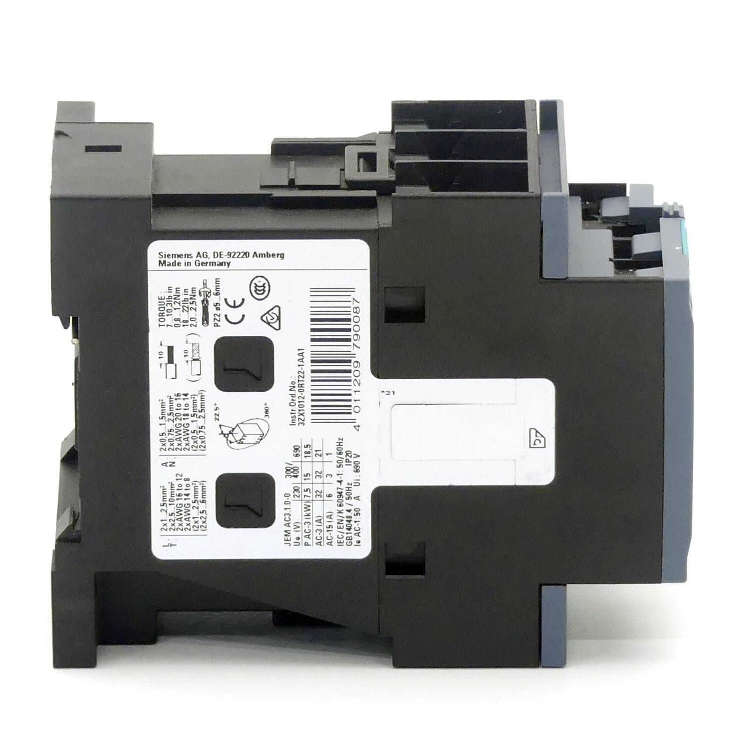 Siemens Leistungsschütz (3RT2027-1BB40)