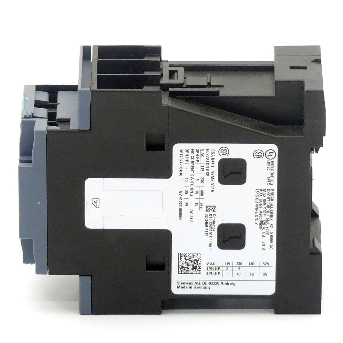 Siemens Leistungsschütz (3RT2027-1BB40)