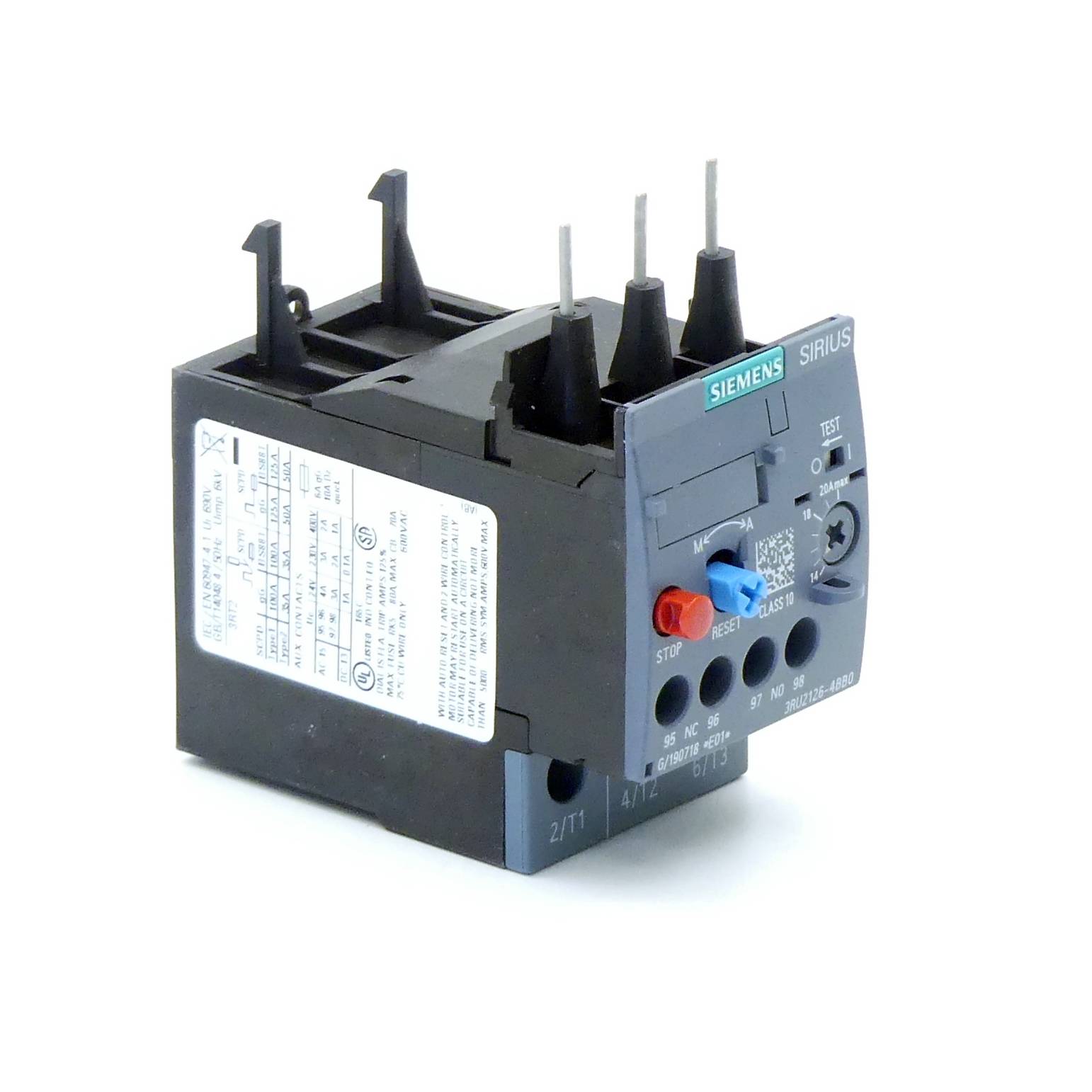 Siemens Überlastrelais (3RU2126-4BB0)