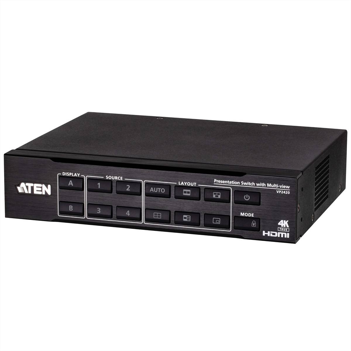 ATEN VP2420 4 x 2 True 4K Presentation Matrix Switch mit Multi View