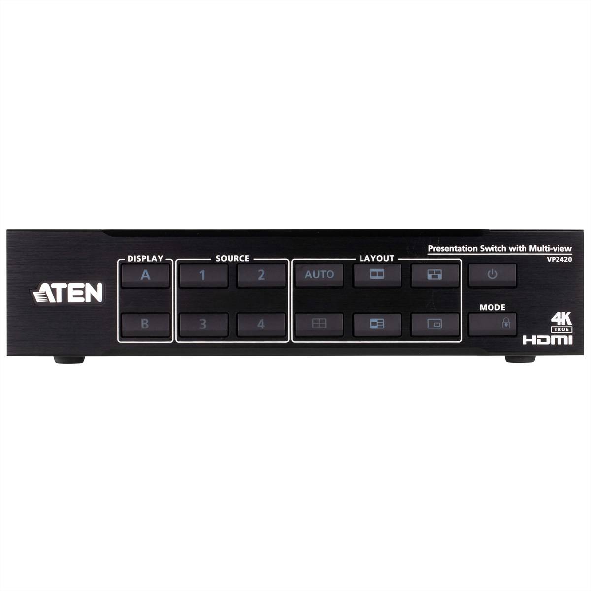 ATEN VP2420 4 x 2 True 4K Presentation Matrix Switch mit Multi View