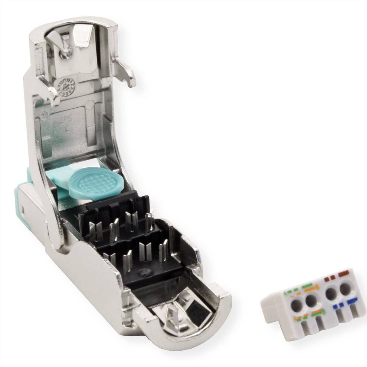 EasyLan fixLink Connector RJ45, Cat.6A (ISO/IEC) Silber