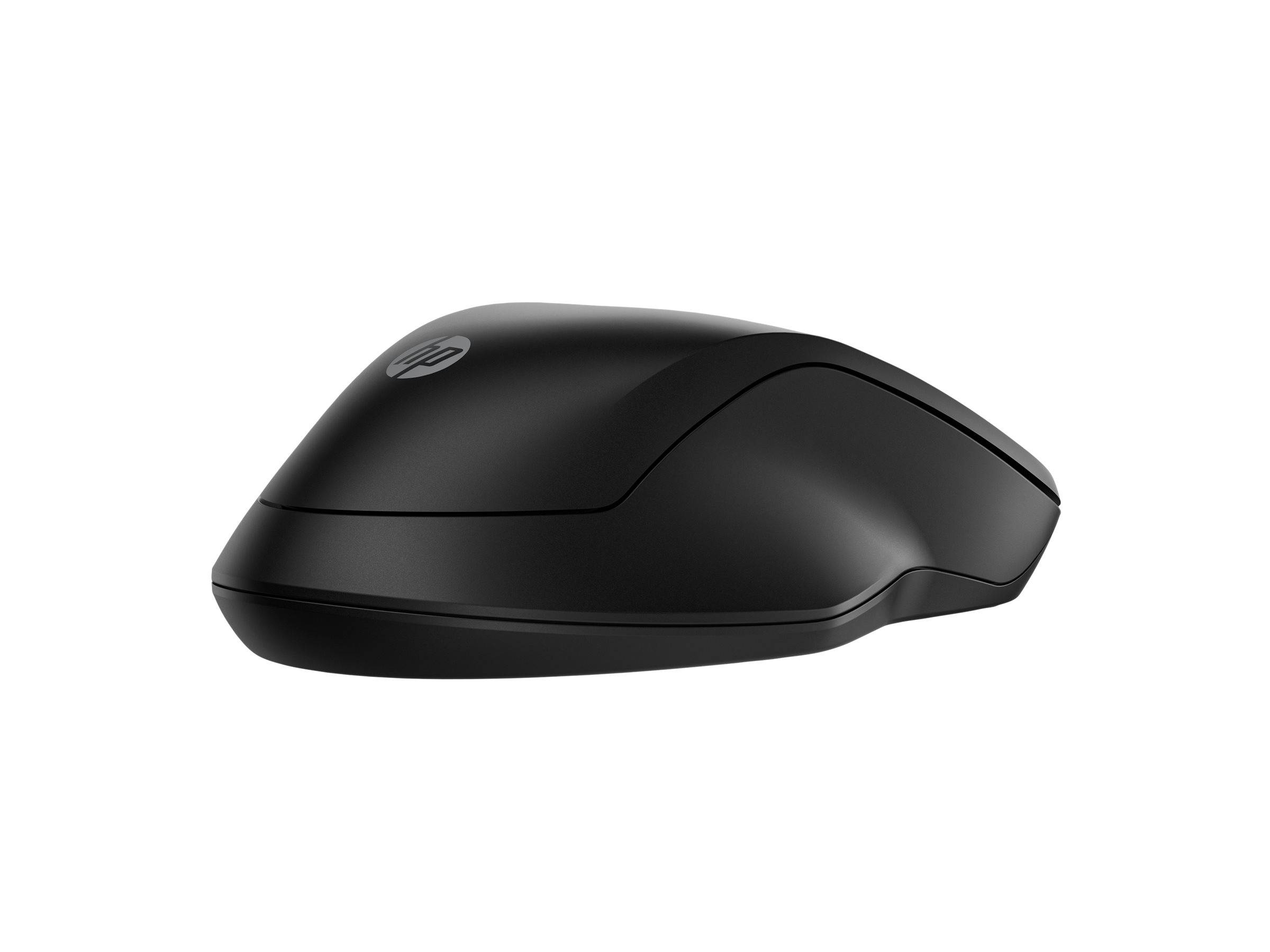 Eine elegante schwarze kabellose Computermaus mit ergonomischem Design, geeignet für bequemen täglichen Gebrauch.