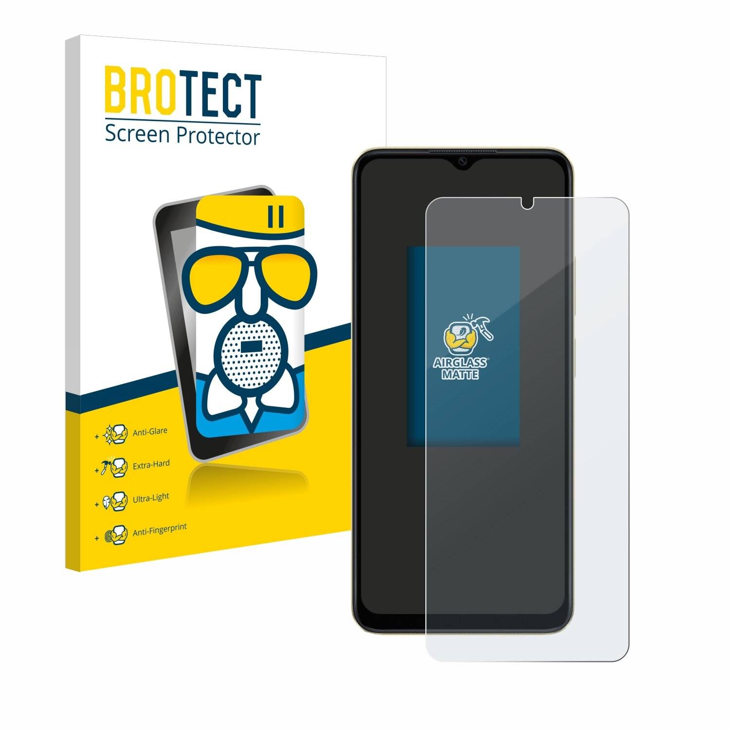 BROTECT AirGlass Matt Glas Panzer Folie für Oppo