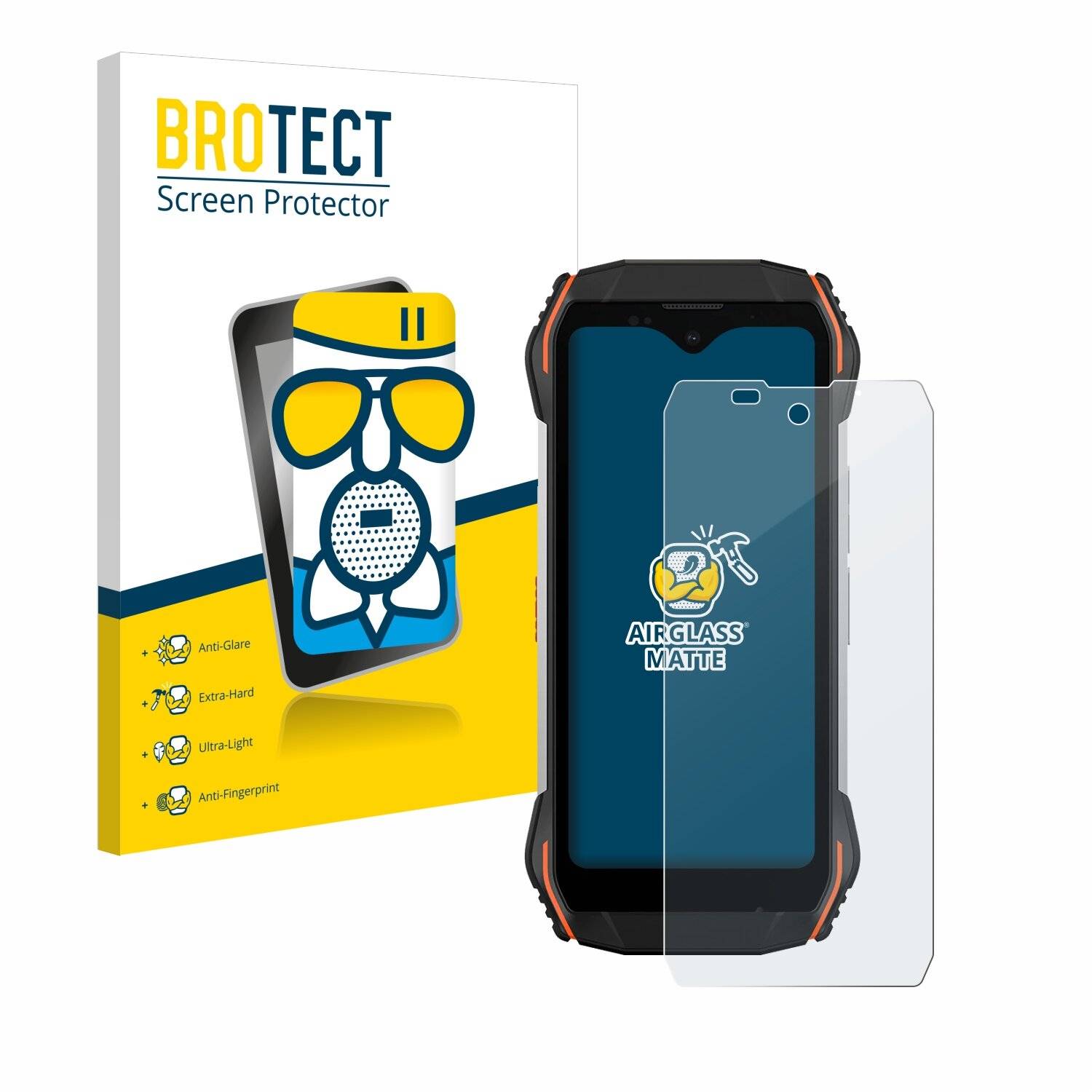 BROTECT AirGlass Matt Glas Panzer Folie für Blackview