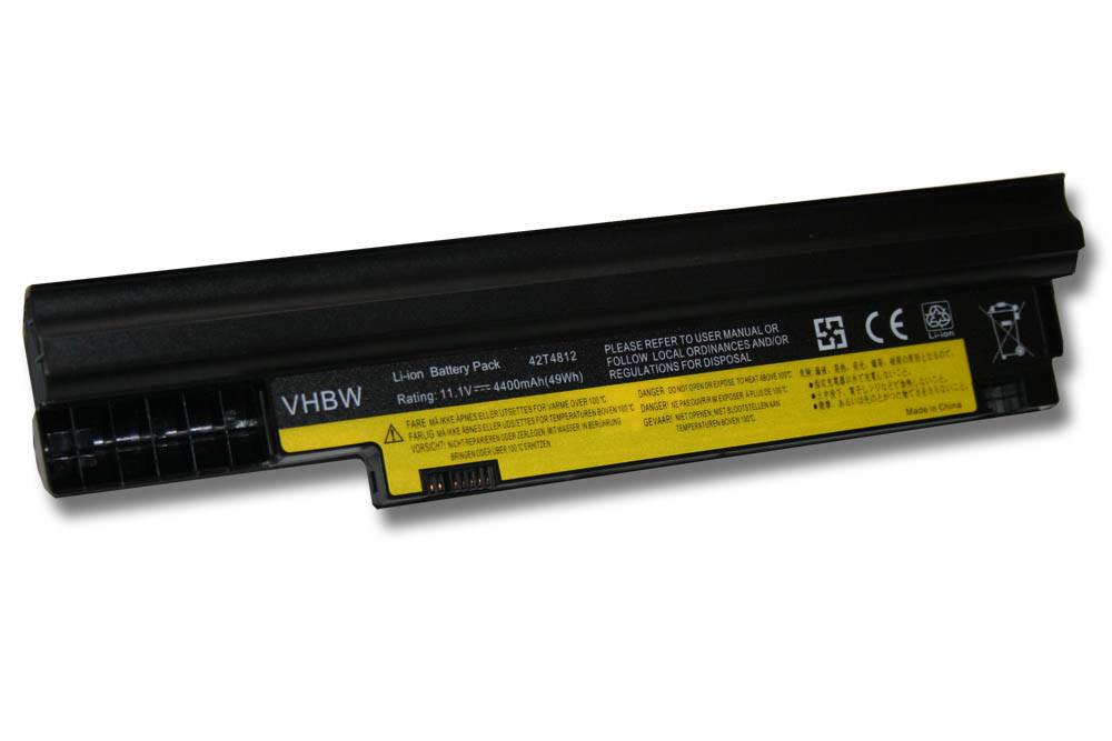 vhbw Akku kompatibel mit Lenovo ThinkPad Edge 13", E30 Notebook (4400 mAh, 11,1 V, Li-Ion)