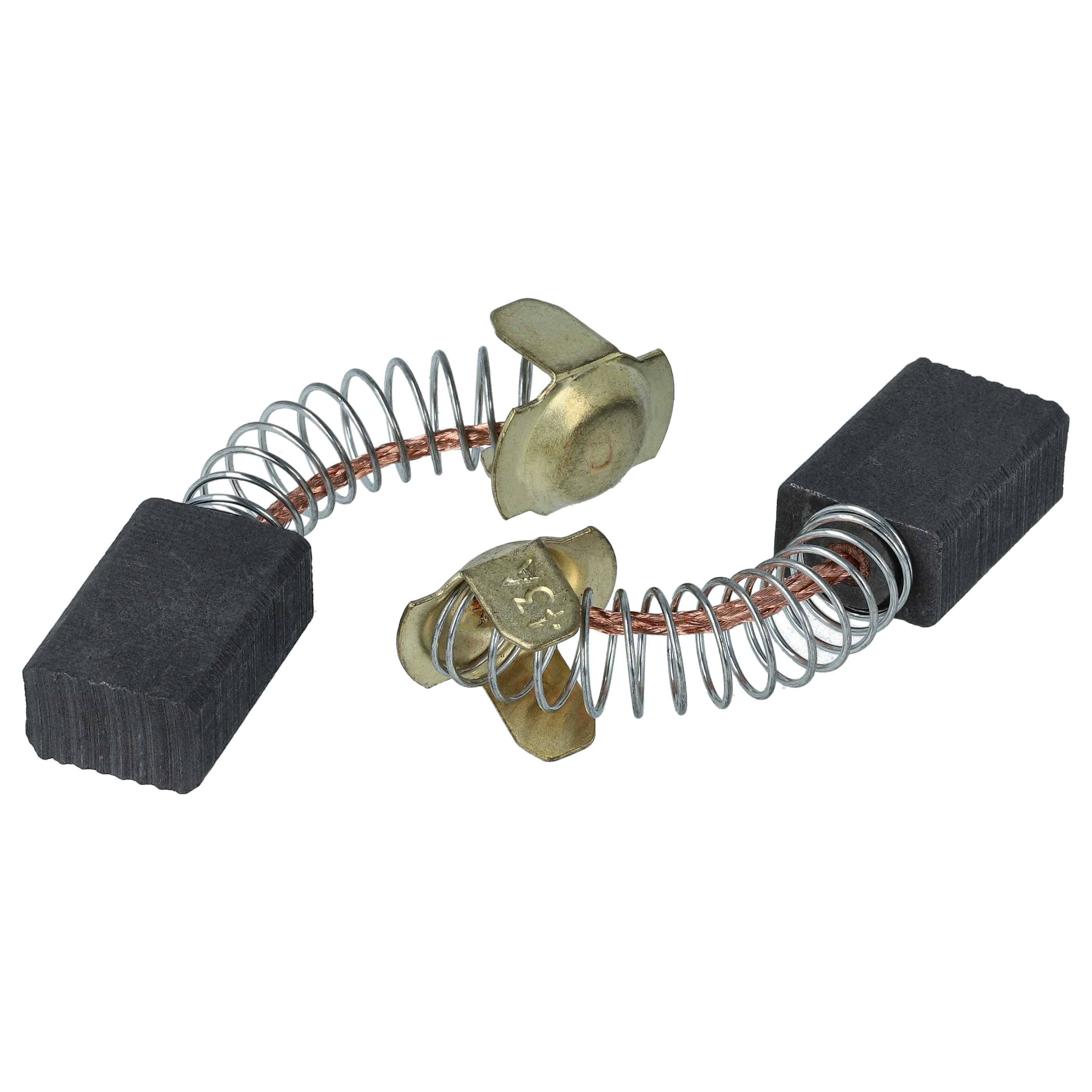 vhbw 2x Kohlebürste 7 x 11 x 17 mm kompatibel mit Flex DH 5 SDS-max Elektrowerkzeug + Feder
