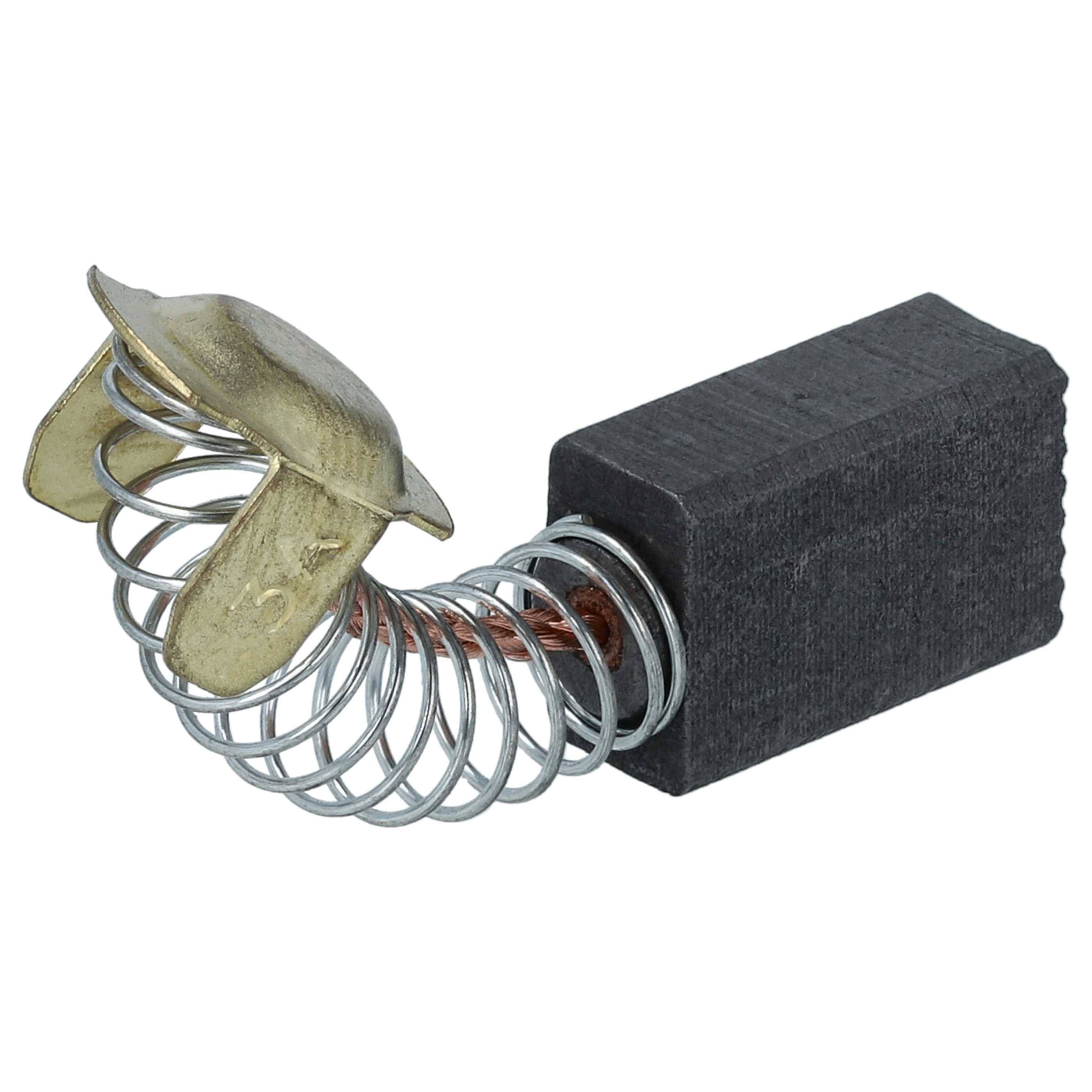 vhbw 2x Kohlebürste 7 x 11 x 17 mm Ersatz für Hitachi 999-043 für Elektrowerkzeug + Feder