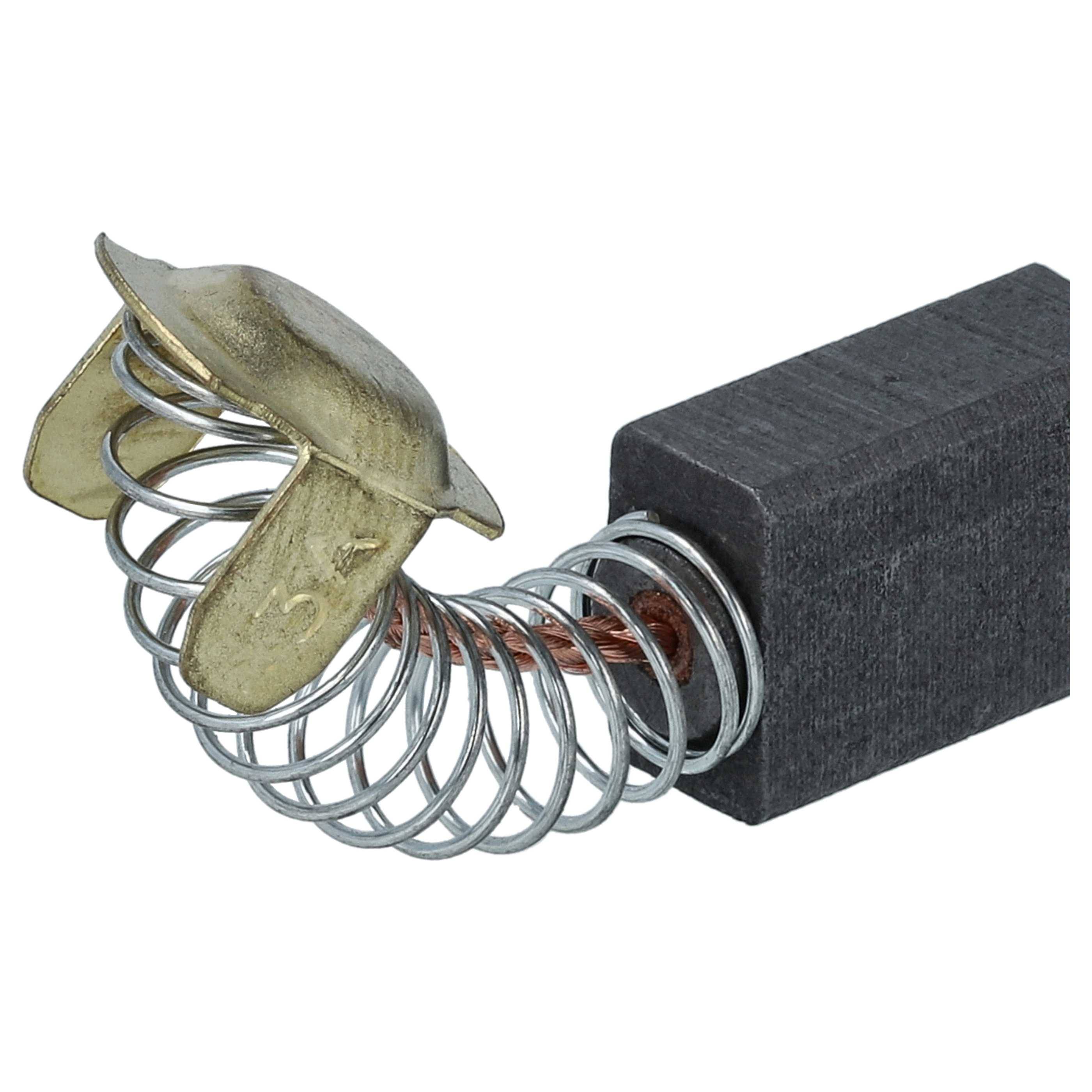 vhbw 2x Kohlebürste 7 x 11 x 17 mm kompatibel mit Flex DH 5 SDS-max Elektrowerkzeug + Feder