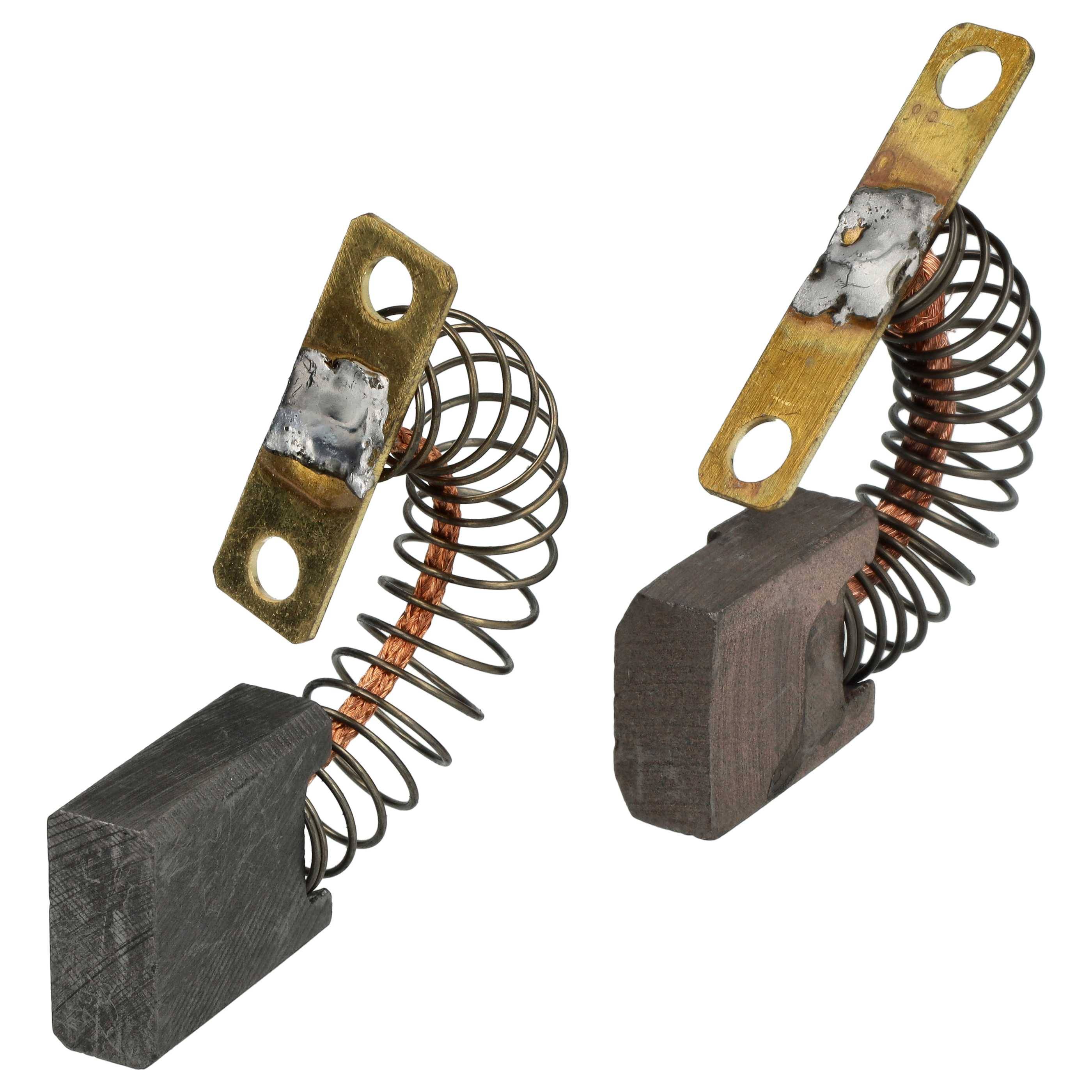 vhbw 6x Kohlebürste 9 x 19 x 24 mm kompatibel mit Kärcher BD 75/140 R, BR 75/140 R, BR 1000, BD TRIKE, BD 90/140 R, BR 90 Kehrmaschine + Feder