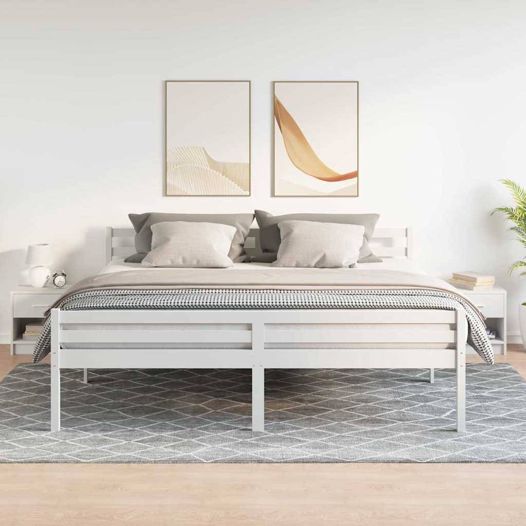 vidaXL Nachttische 2 Stk. mit Schublade Weiß 39x28x41 cm