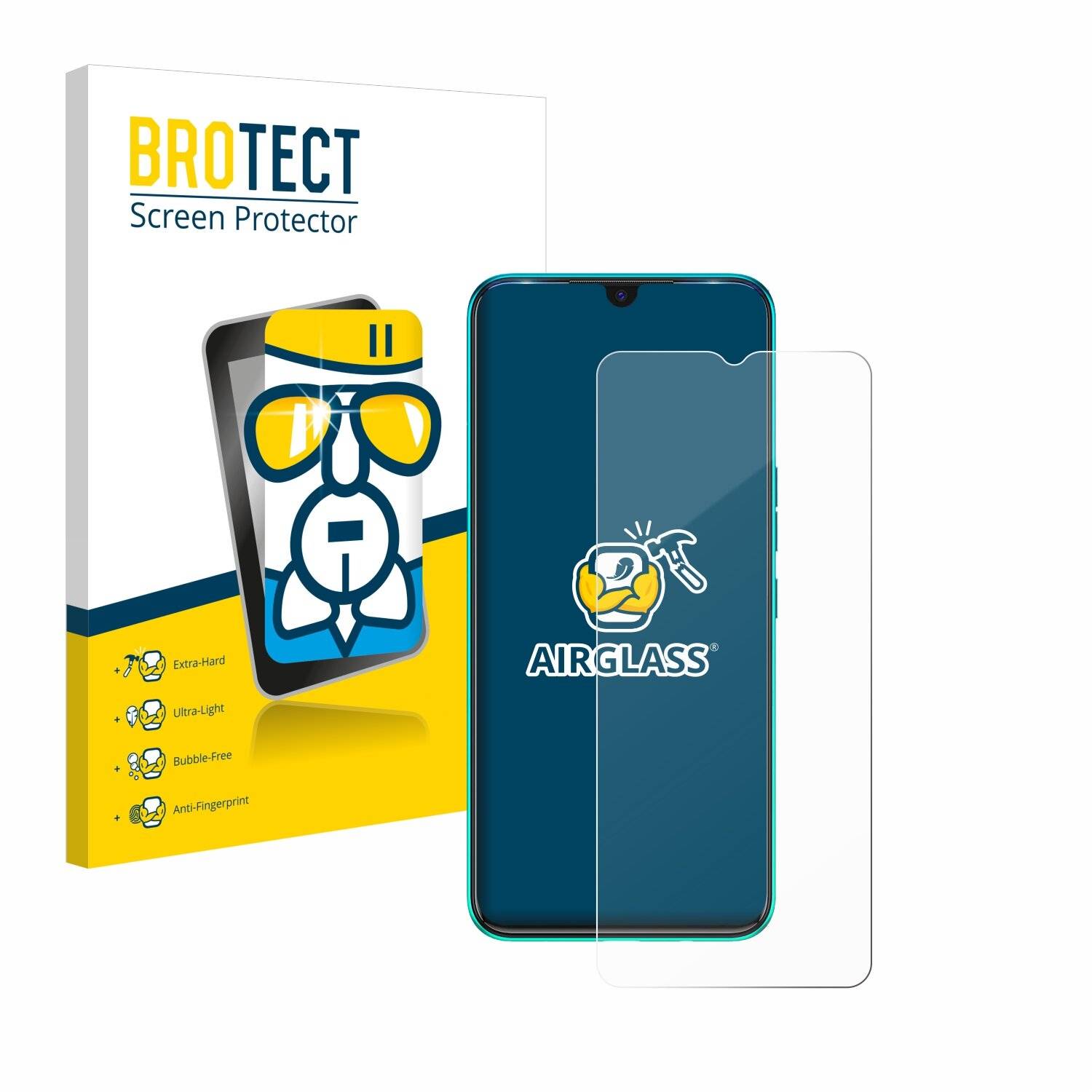 BROTECT AirGlass Glas Panzer-Folie für Tecno Spark 7 -