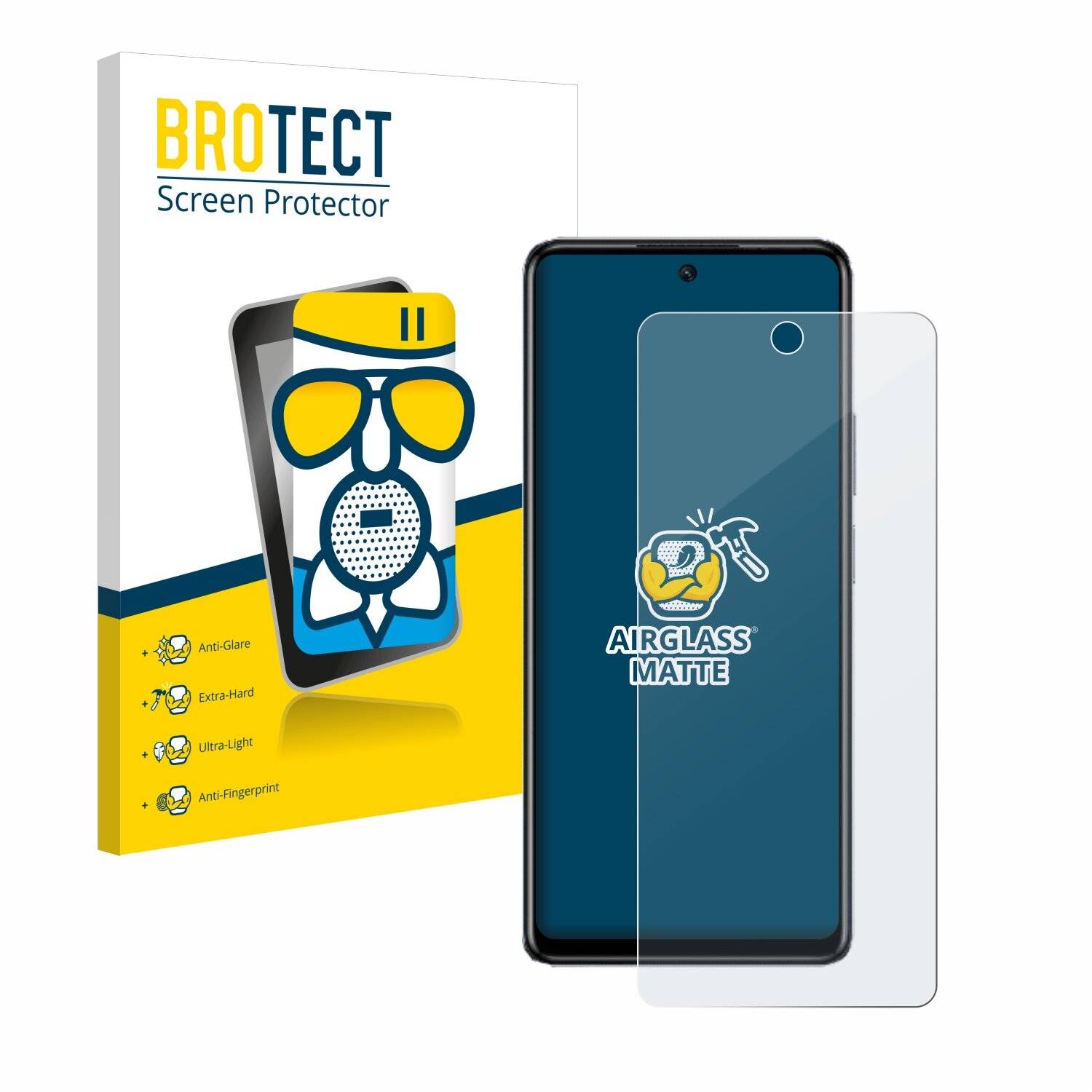 BROTECT AirGlass Matt Glas Panzer Folie für Infinix Hot 40