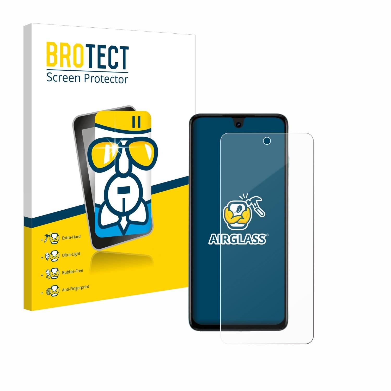 BROTECT AirGlass Glas Panzer-Folie für Tecno Spark 20 -