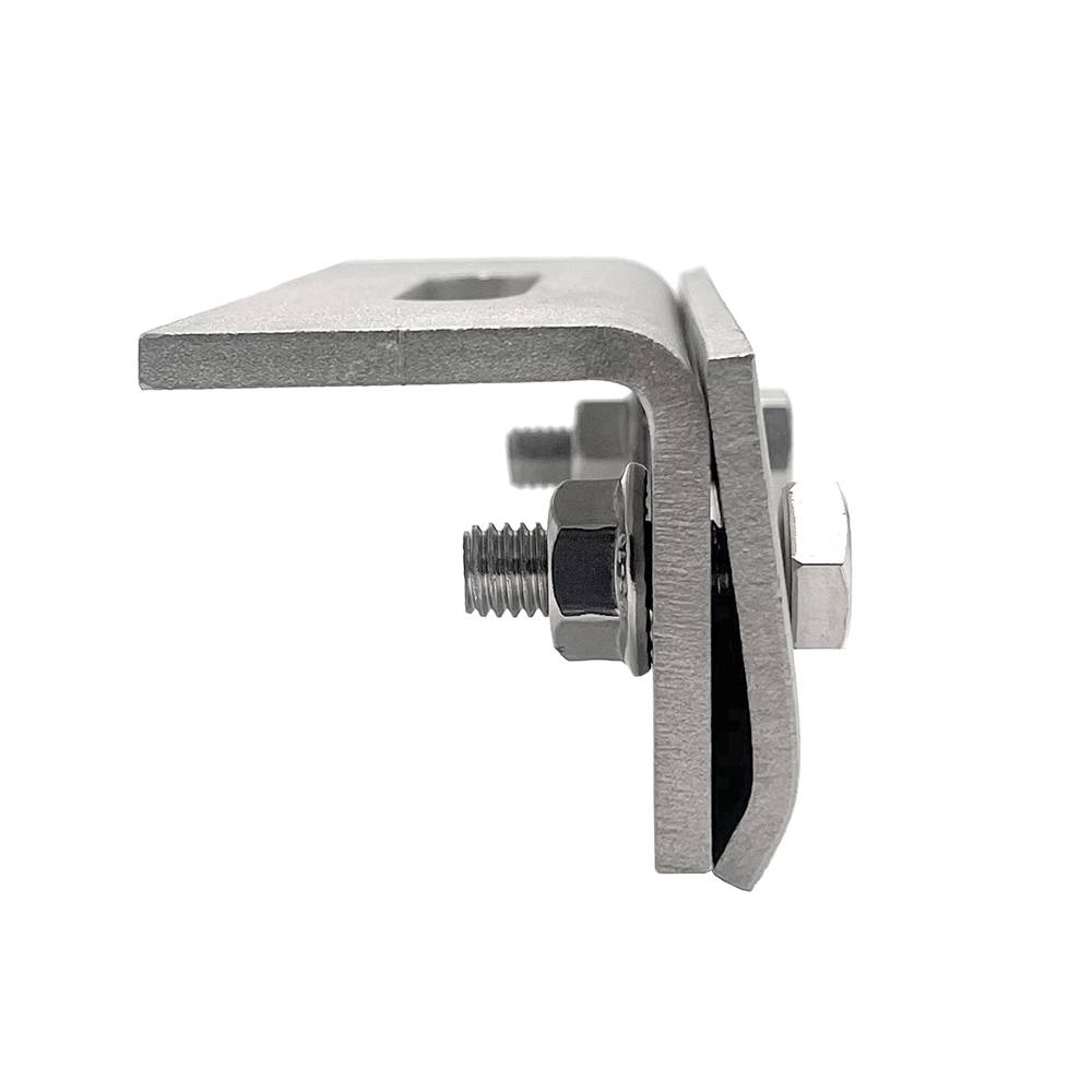 PV Befestigungsklemme für Stehfalz Blechdach Klemme + Adapterplatte vormontiert mit Schrauben