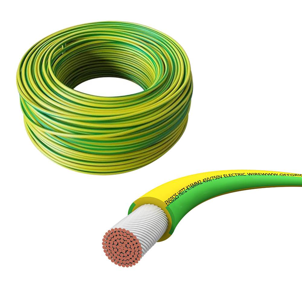 H07Z-K Erdungskabel Grün / Gelb 10mm² 450/750V XLPO