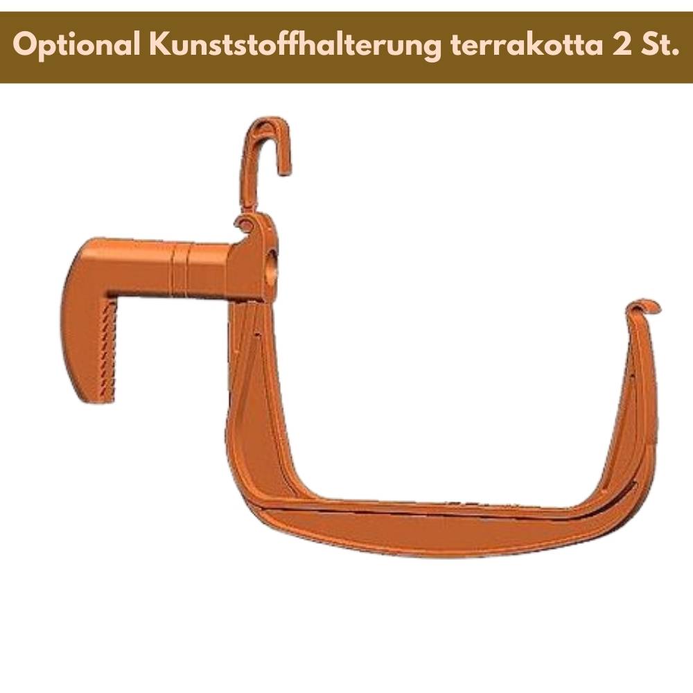 Blumenkasten Fensterbank Außen Blumenkasten Balkongeländer Balkonkasten mit Wasserspeicher Metall Halterung Pflanzkasten Outdoor Kunststoffhalterung