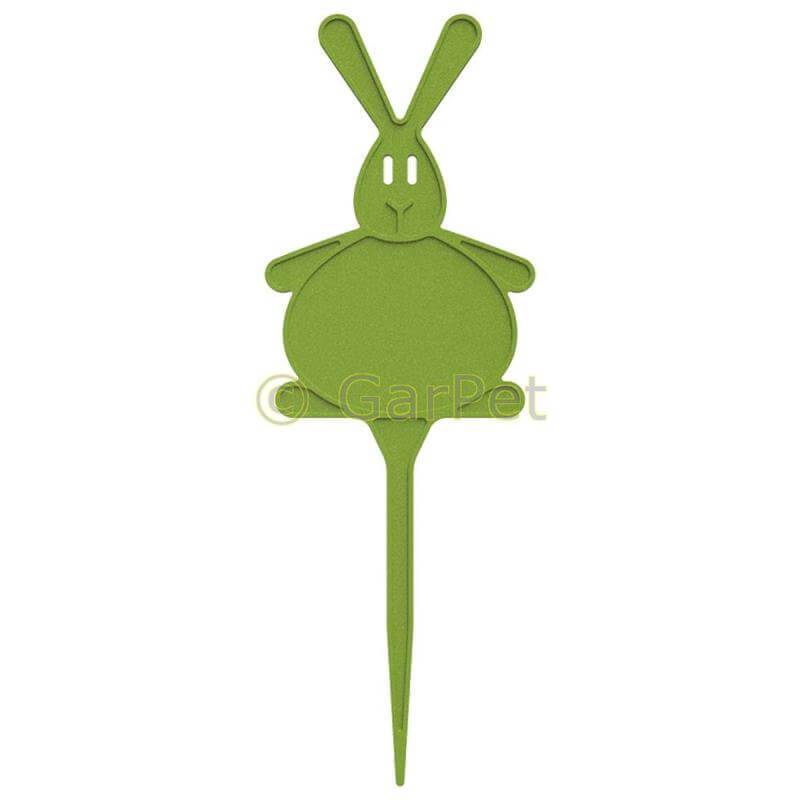 Garten Stecketiketten Pflanzen Stecker Kräuter Blumen Etiketten Hase 5 Stück grün