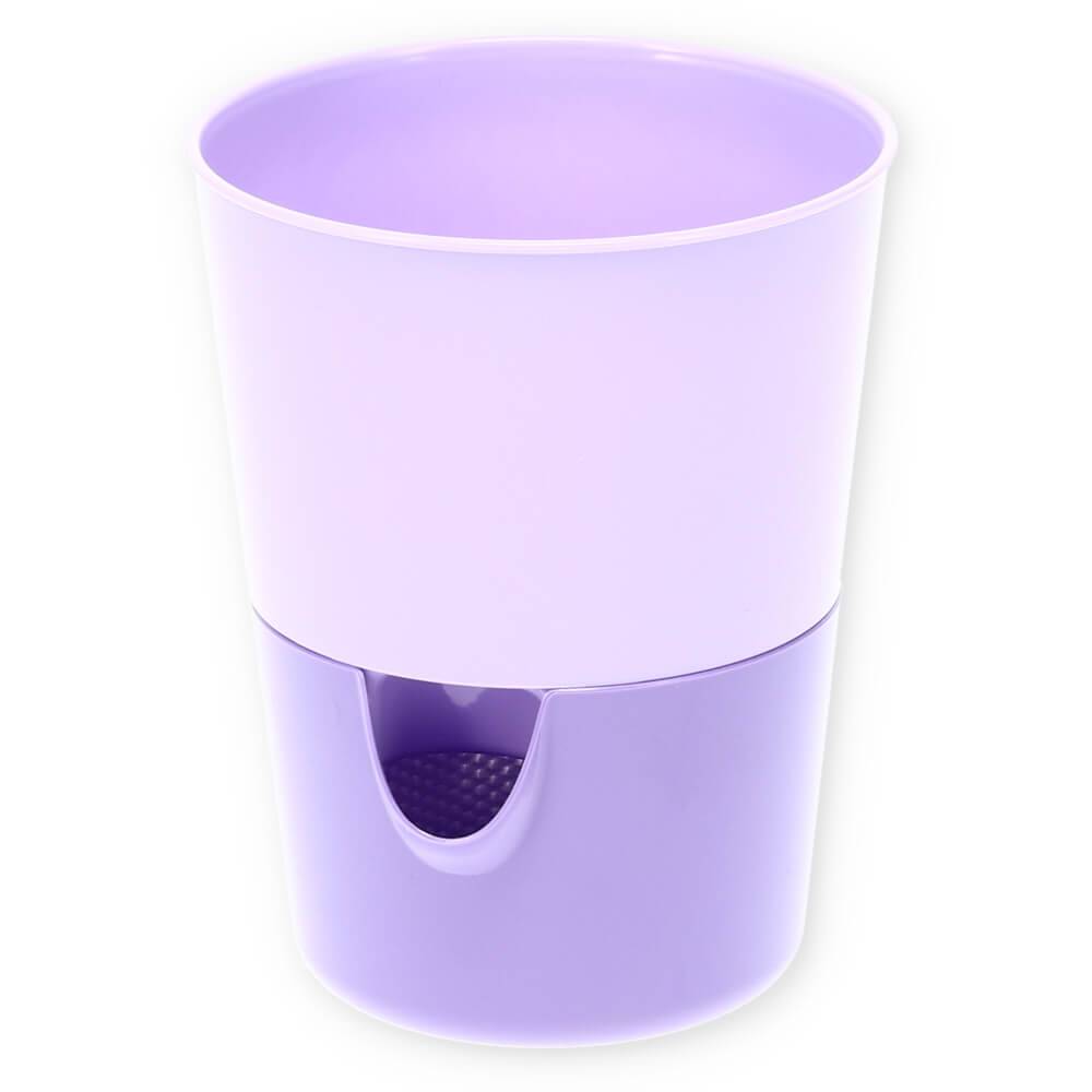 Kräutertopf mit Bewässerungssystem Kräutergarten Küche Balkon Fensterbank Selbstbewässernd Glänzend Kräuterbeet Kräuter Blumen Topf light + da