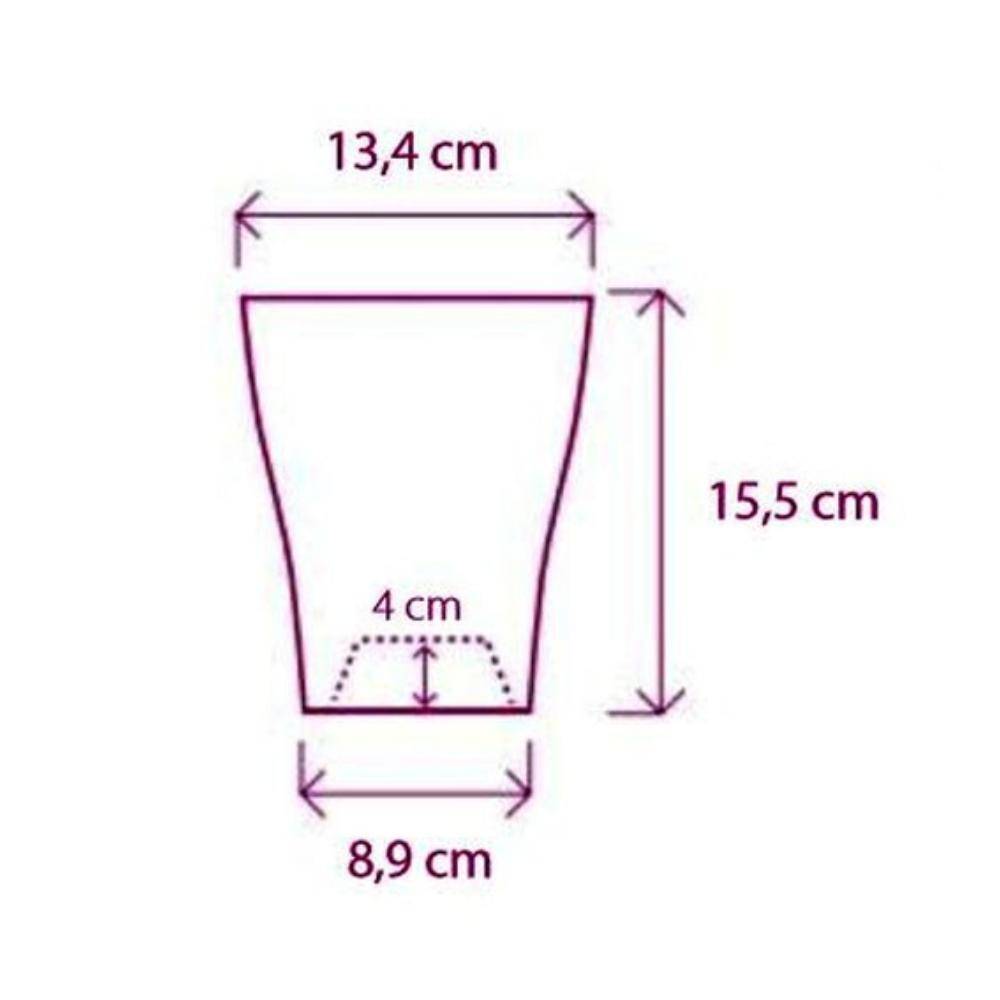 Orchideentopf Blumen Orchideen Übertopf transparent aus Kunststoff durchsichtig Elegant OLA Ø 13 cm rauchfarbig