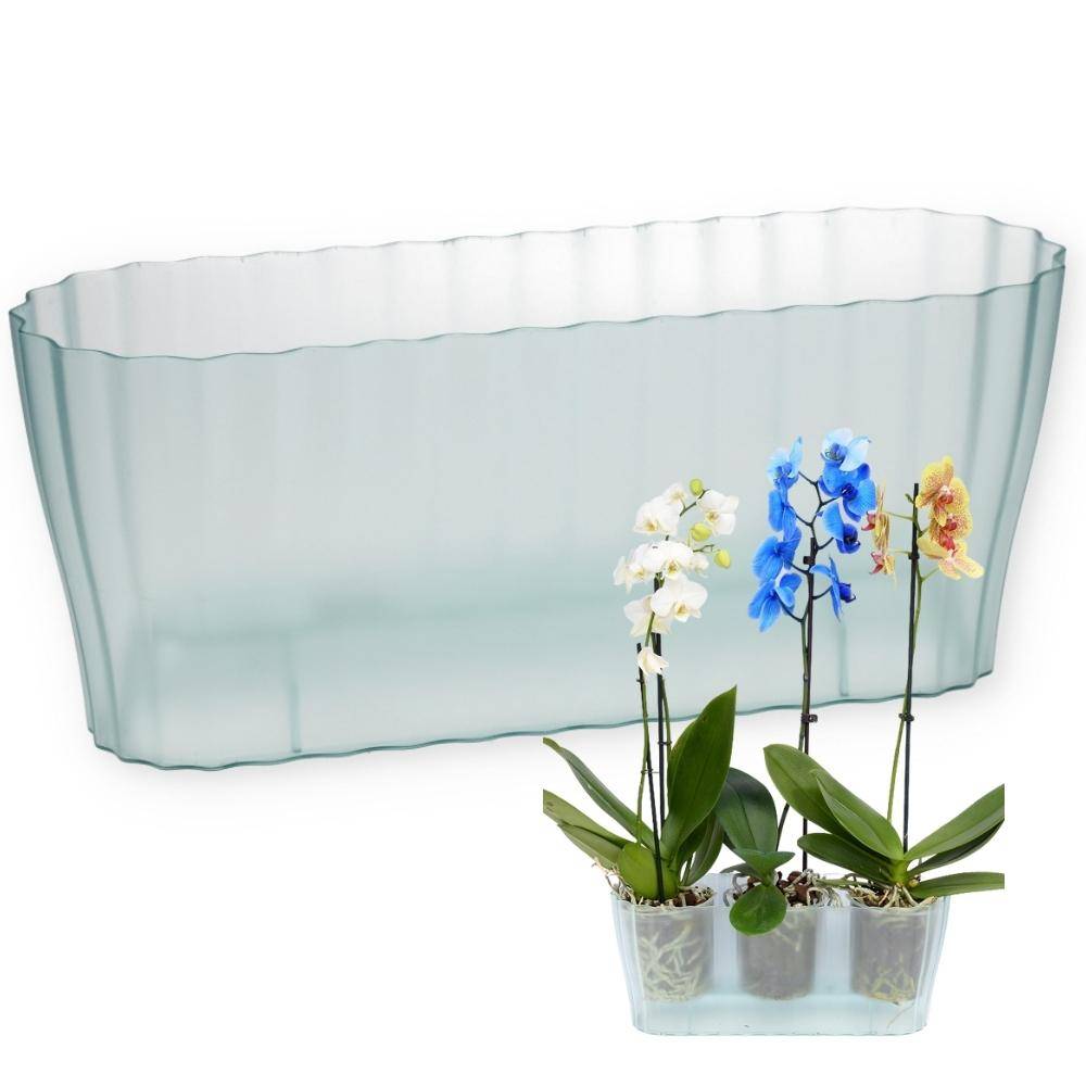 Orchideentopf TRIOLA glas