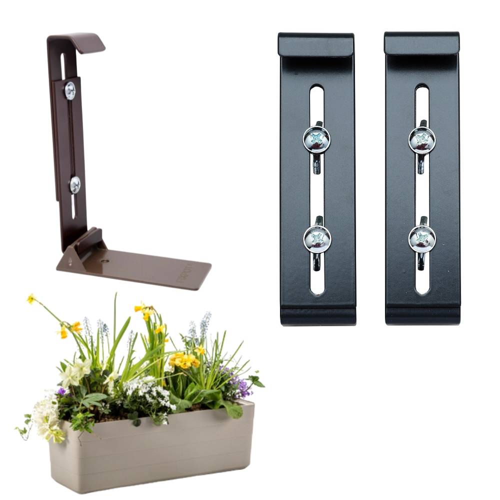 FixPot Blumenkasten Halterung für Fensterbank anthrazit