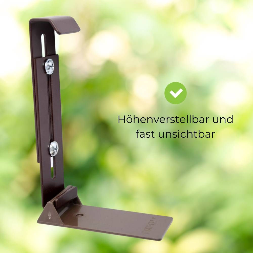 FixPot Blumenkasten Halterung für Fensterbank anthrazit