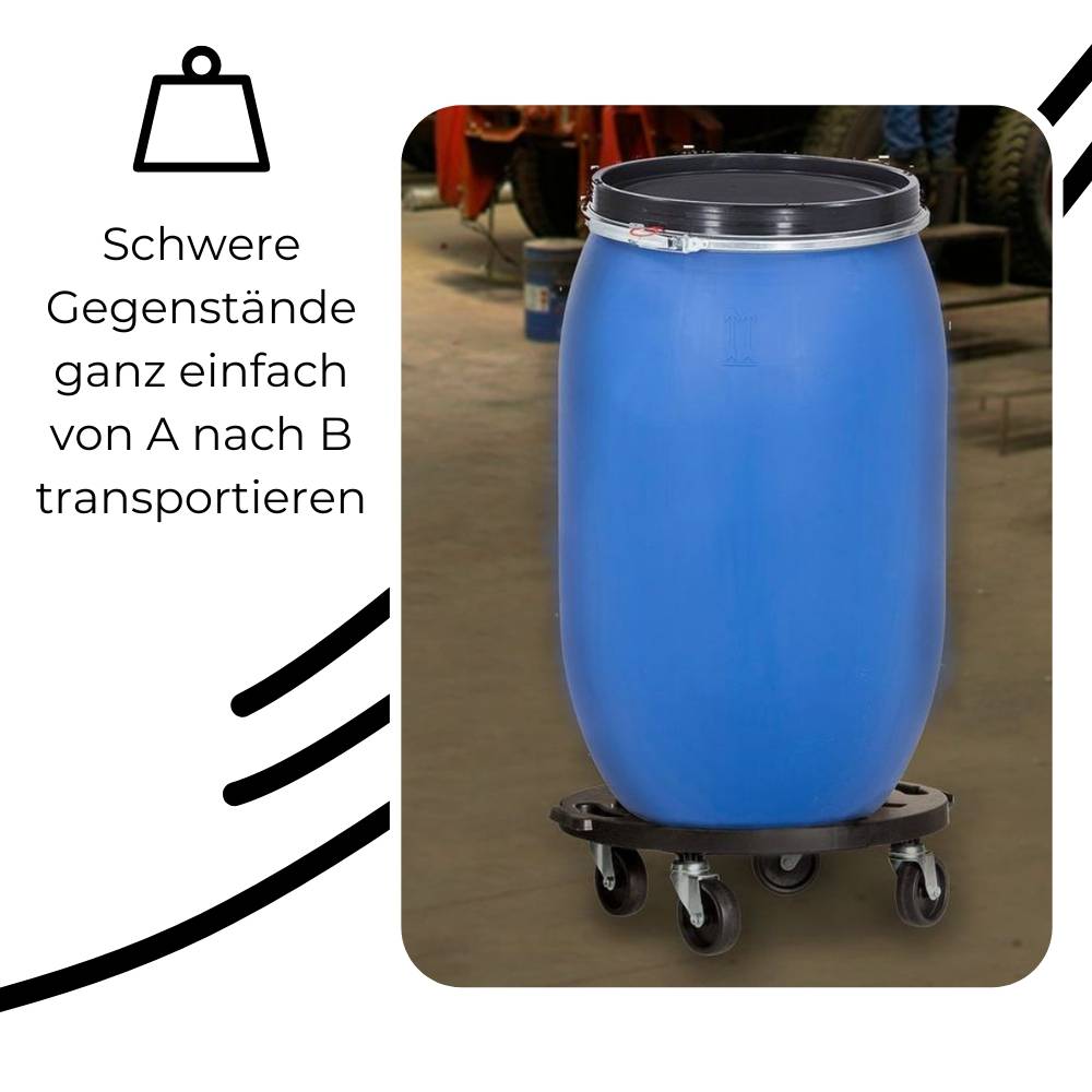 Transportroller Rollbrett Transportrollen Rollbrett Werkstatt Pflanzen Rollbretter Transport Möbelrollen flach Pflanzenroller rund Transporthilfe