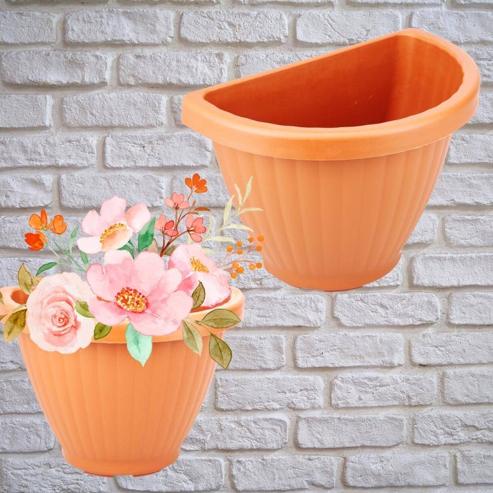 Blumentopf Wandtopf Terracotta