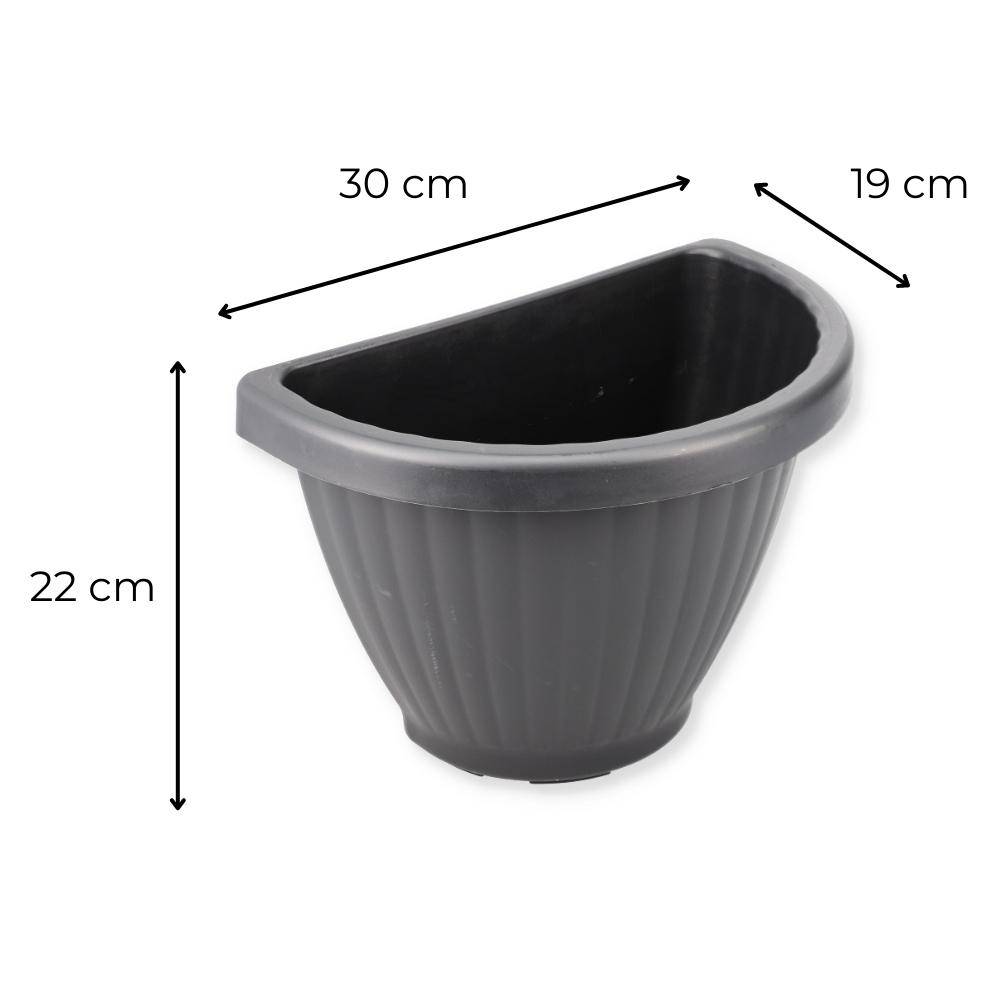 Blumentopf Wandtopf Grau