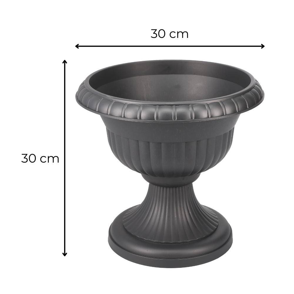 Blumentopf mit Ständer Grau