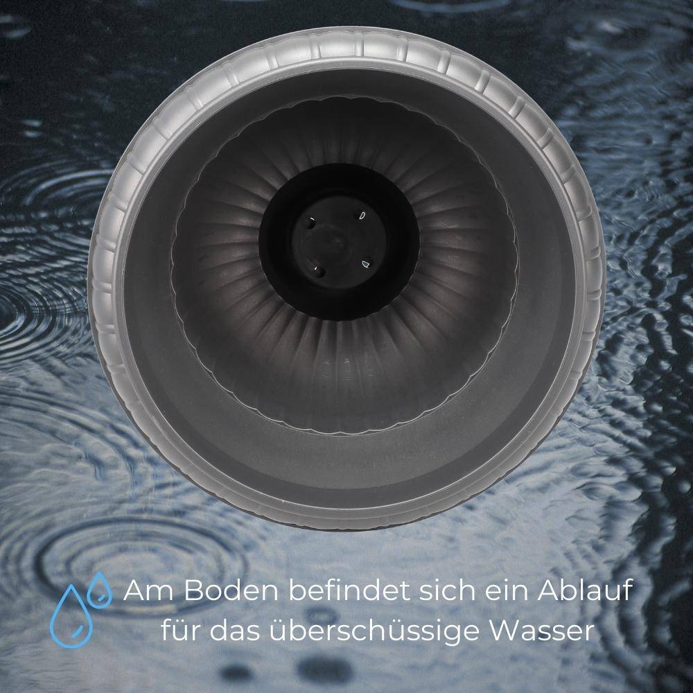 Blumentopf mit Ständer Grau