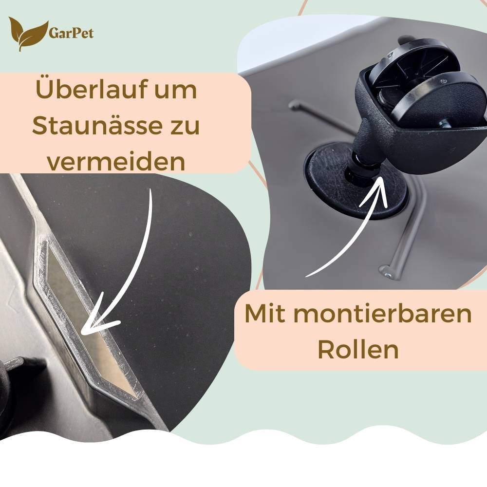 Erdbeertopf Pflanzturm Blumentopf Hoch Pflanzsäule Kräutertopf Balkon Pflanzkübel Anthrazit Kräuterturm Pflanztopf Outdoor Säulentopf SET 3 Ebene