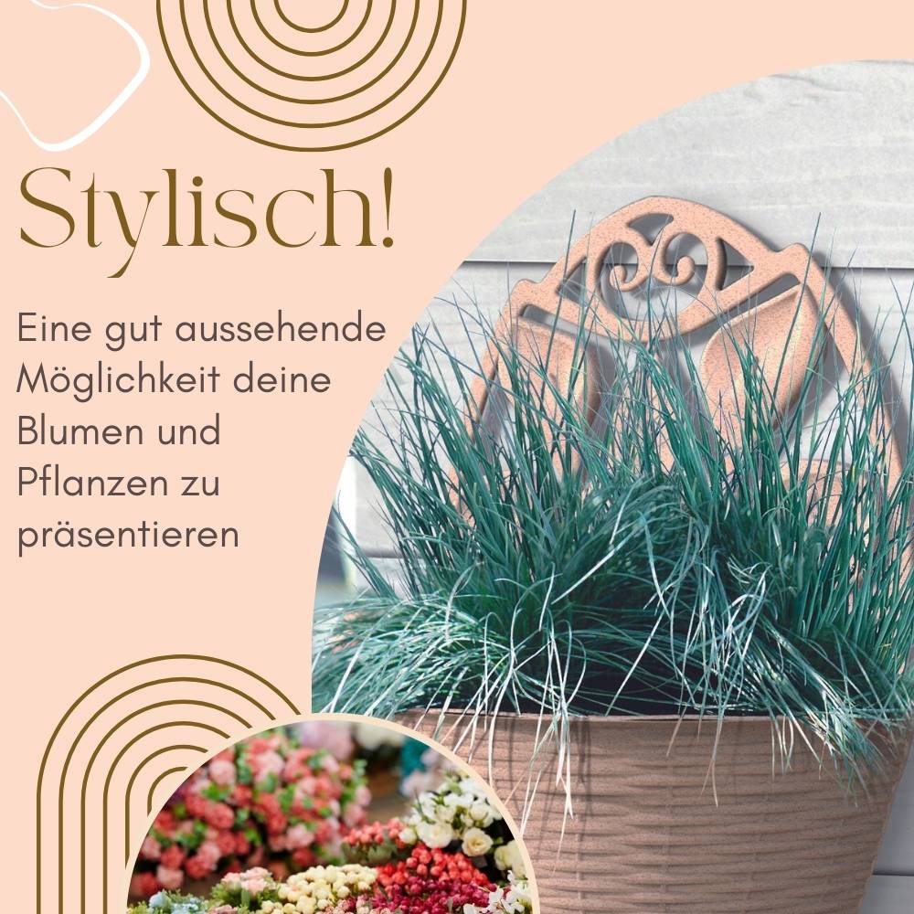 Blumentopf Wand Blumentopf Wandmontage Wandblumentopf Wandvasen für Pflanzen Wandhalterung Wandtopf Wandgefäß Rattan Optik weiß