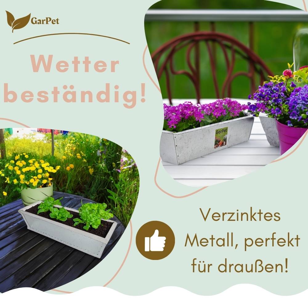 Paletten Blumenkasten Pflanzkasten Blumenkasten für Europalette Blumenkasten Paletten Blumenkästen aus Paletten Metall 6 Stück im Set