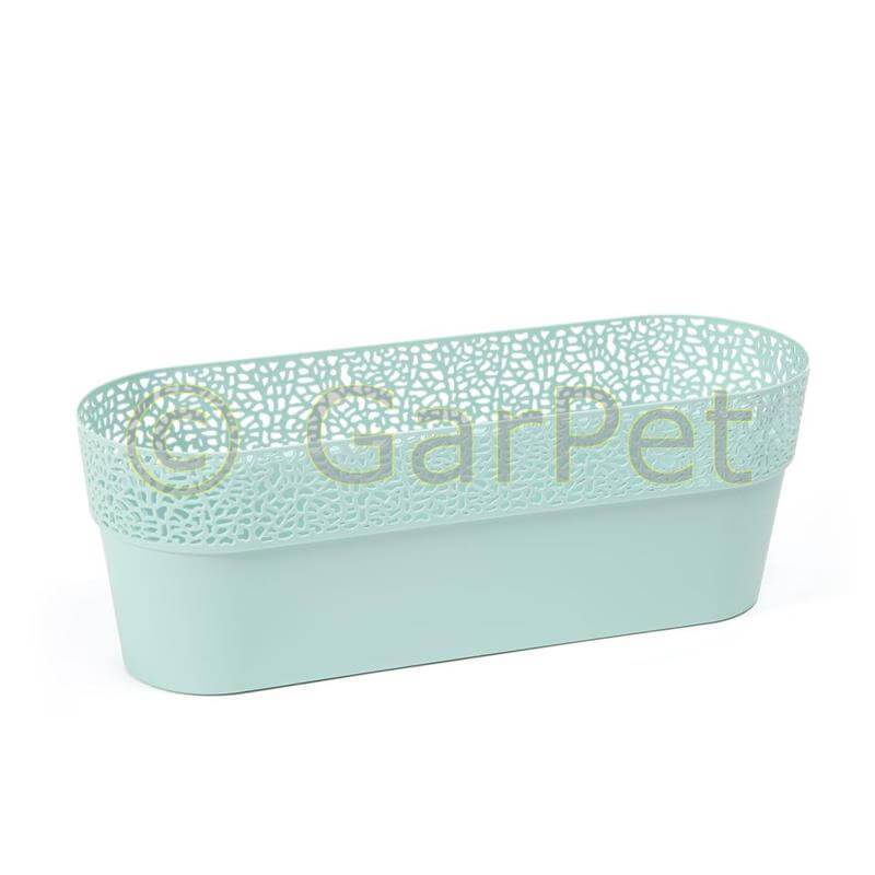 Übertopf Rosa minze 380 oval