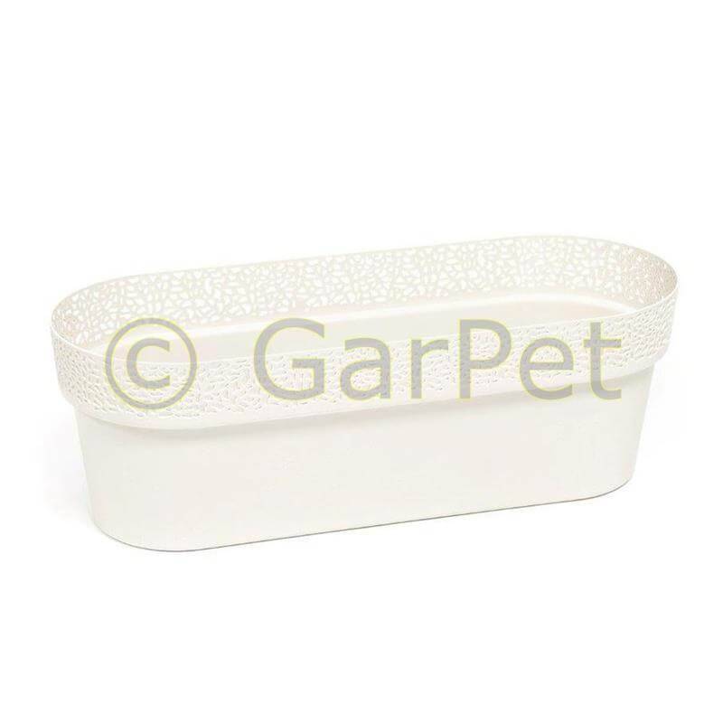 Übertopf Rosa cream 500 Balkon